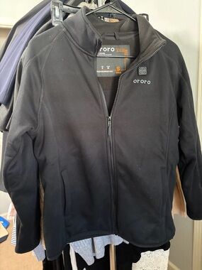 ororo Women's Black Full-Zip Jacket